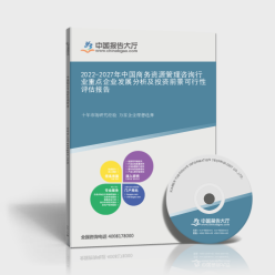 解码增长新周期 2022-2027年中国商务资源管理咨询行业重点企业与投资可行性深度研判